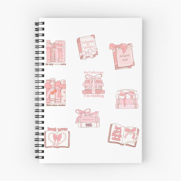 Item preview, aesthetic pink book collection designed and sold by takeruthtothelakes.