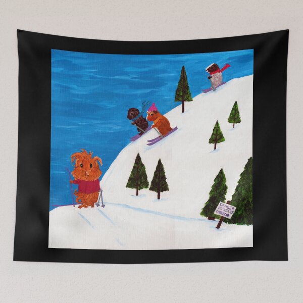 Item preview, Guinea Pig Snapshot - Ski Vacation designed and sold by Guinea Pigs and Books.