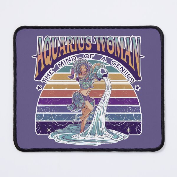 Item preview, Aquarius Woman | Mind of a Genius |  Zodiac Arts designed and sold by LifeAquarian.
