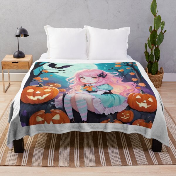 Item preview,  A pink haired girl in the hallowen designed and sold by DreamistStore.