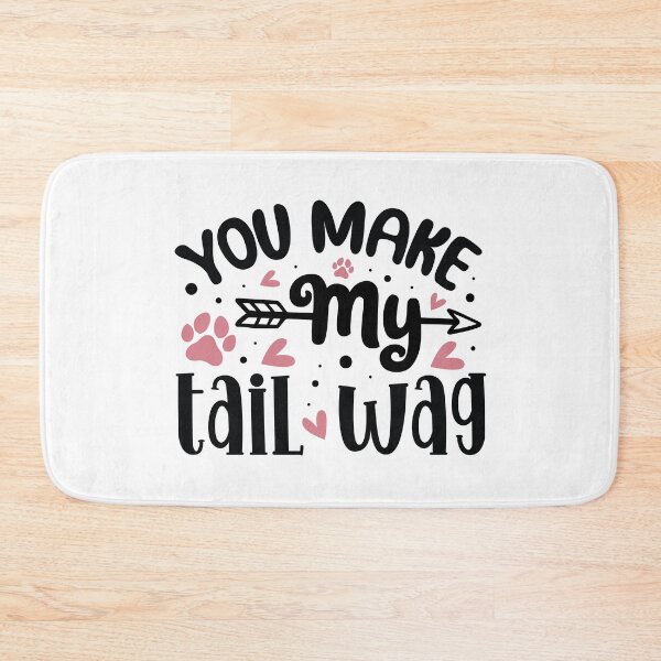 Item preview, You Make My Tail Wag – Cute Dog Valentine designed and sold by CleanDecor.