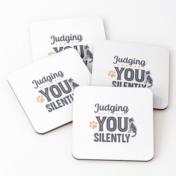 Item preview, Judging You Silently, Cat - Funny and Relatable Cat Meme Design designed and sold by Colorful-Garden.
