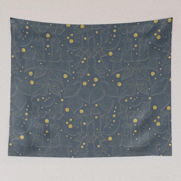 Item preview, Bohnenranke mit goldenen Glitzer designed and sold by monika-holle.