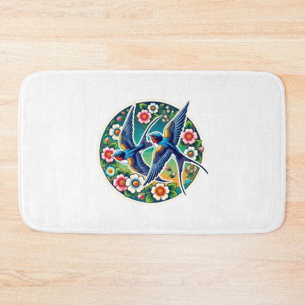 Item preview, Graceful Swallow Birds - Bird Art Print, Sticker, and Appare designed and sold by Psycho-Crazy.