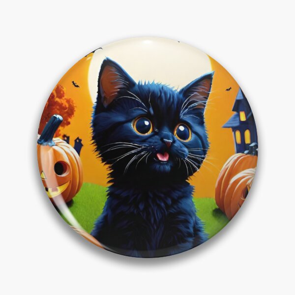 Item preview, Black cat cub in halowwen designed and sold by DreamistStore.