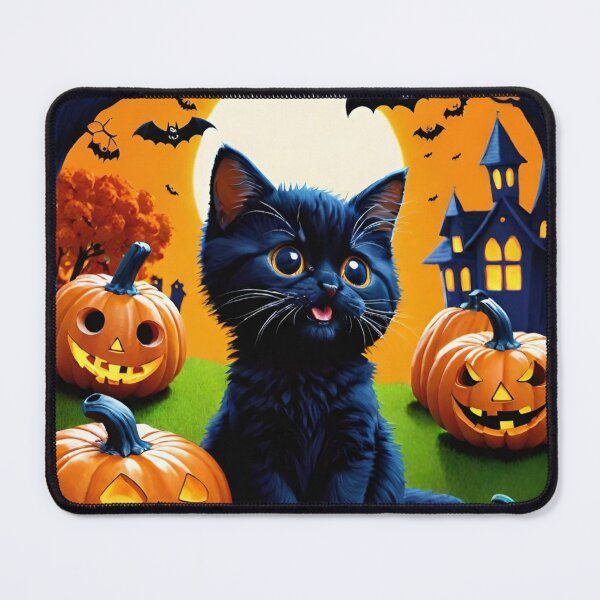 Item preview, Black cat cub in halowwen designed and sold by DreamistStore.