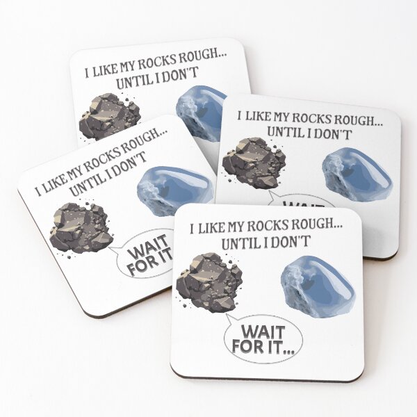 Item preview, I Like My Rocks Rough, Until I Don't Minimal Graphic Design designed and sold by MoeTiff.