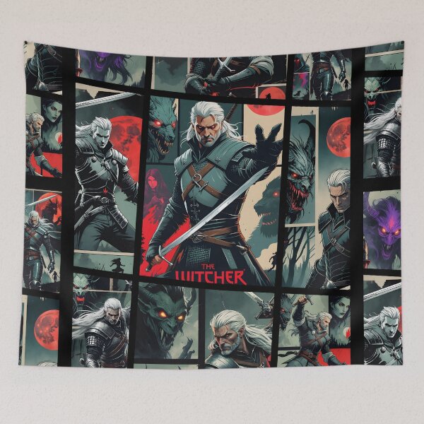 Item preview, White Wolf retro poster comic style designed and sold by Ms. Bork.