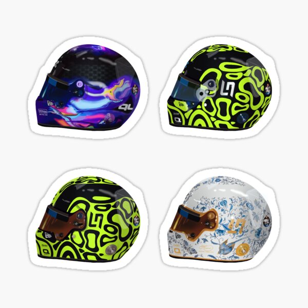 Aperçu de l'œuvre Casques Lando Norris 2024 - Pack créée et vendue par Jenna Bingham.