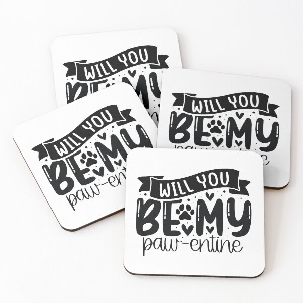 Item preview, Will You Be My Paw-entine? - Cute Valentine's Design designed and sold by CleanDecor.