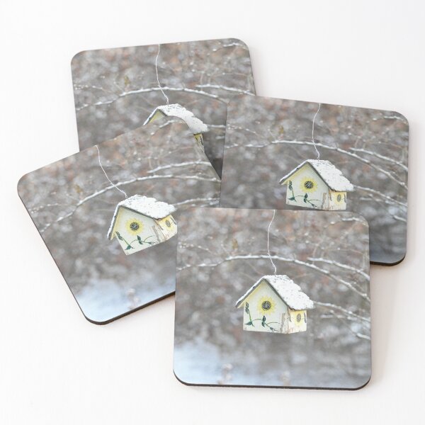 Item preview, Birdhouse in the Snow designed and sold by lisapicklepizza.