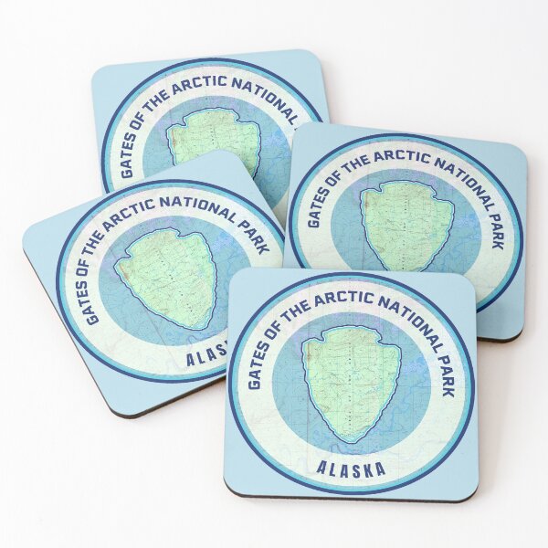 Item preview, Souvenir Map - Gates of the Arctic National Park designed and sold by Willz Designz.