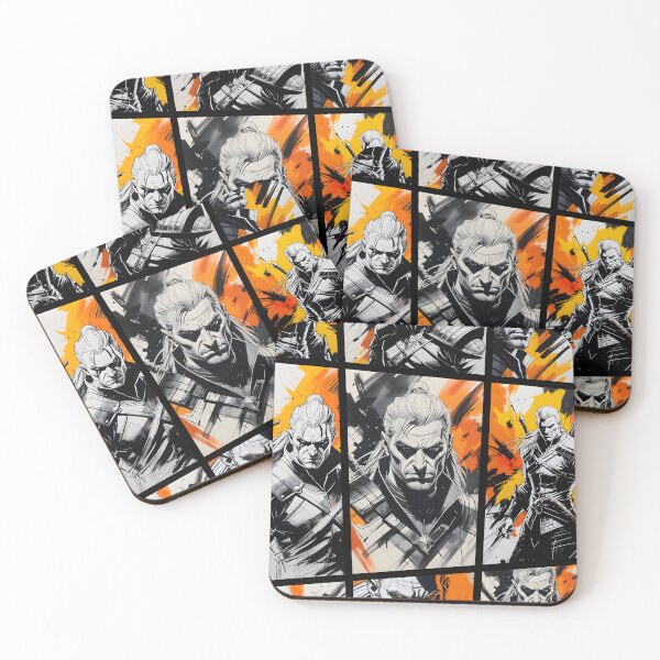 Item preview, Witcher Geralt comic style designed and sold by Ms. Bork.
