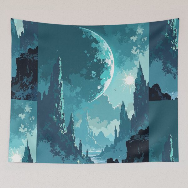 Item preview, Shimmering sunset on crystalline planet designed and sold by MadeByHaresShop.