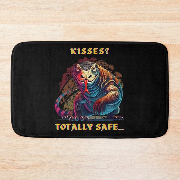 Item preview, 'Kisses? Totally Safe.' Komodo Dragon designed and sold by Tiszert.
