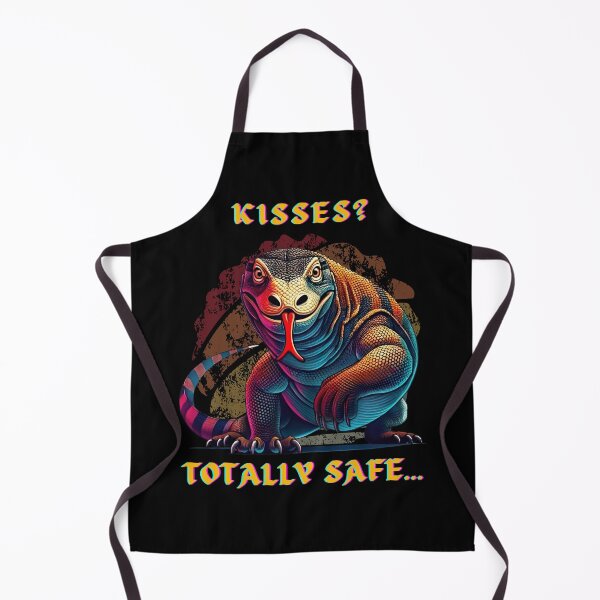 Item preview, 'Kisses? Totally Safe.' Komodo Dragon designed and sold by Tiszert.