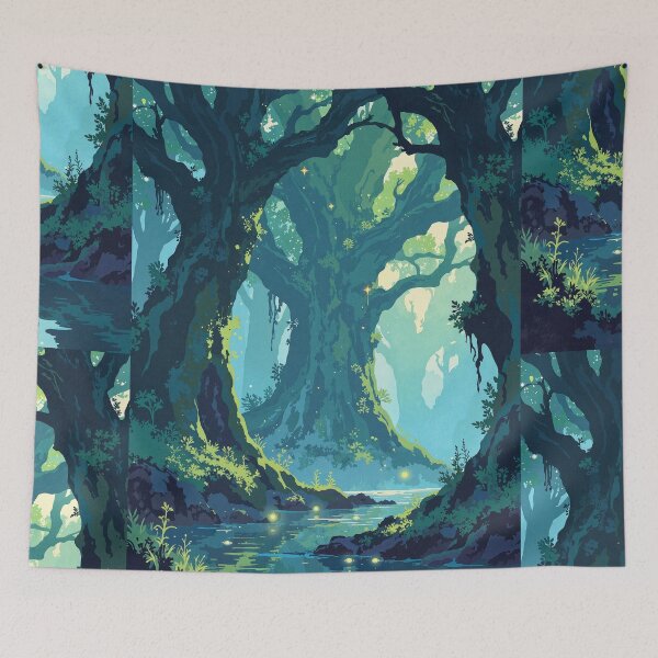 Item preview, Luminescent canopy the magicfilled oasis designed and sold by MadeByHaresShop.