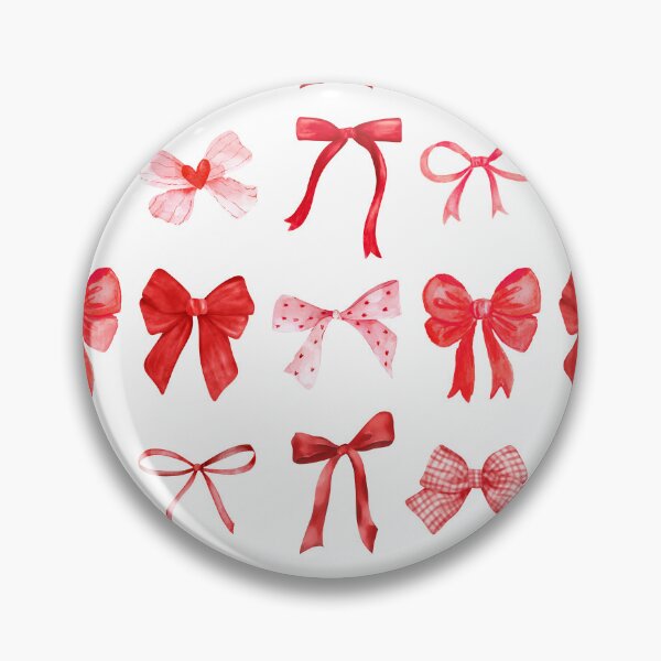 Item preview, Red Coquette Bows Valentines Day Vday red bow pattern designed and sold by SarahFinnDesign.