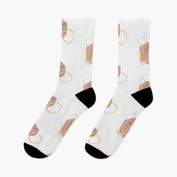 Item preview, Abstract desert colored marble and gold honeycomb design designed and sold by CreativeStrand.
