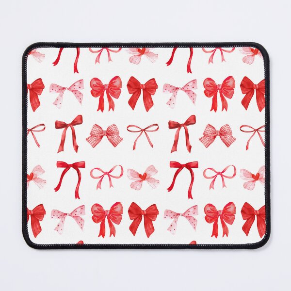 Item preview, Red Coquette Bows Valentines Day Vday red bow pattern designed and sold by SarahFinnDesign.