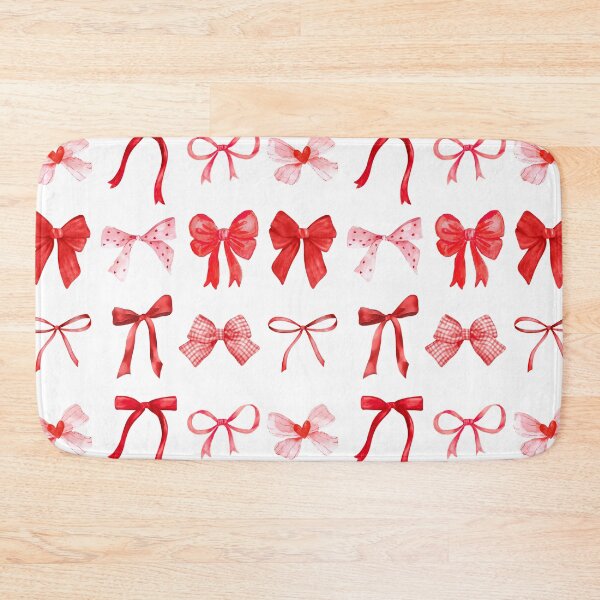 Item preview, Red Coquette Bows Valentines Day Vday red bow pattern designed and sold by SarahFinnDesign.