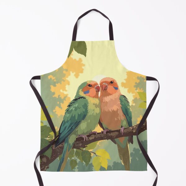 Item preview, Sunlit serenade lovebirds embrace designed and sold by MadeByHaresShop.