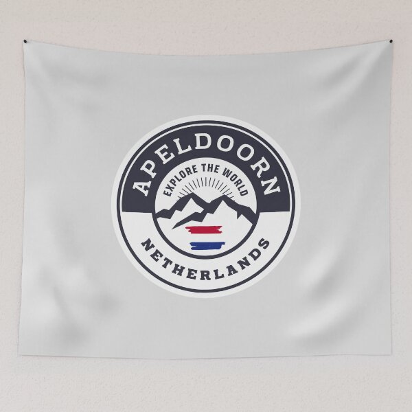 Item preview, Apeldoorn Netherlands Black and White Crest designed and sold by World Designs.