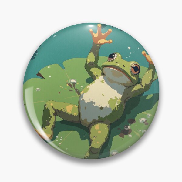 Item preview, Frolicking frog a symphony of joy in the designed and sold by MadeByHaresShop.