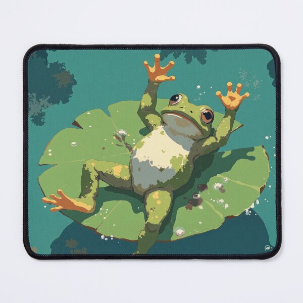 Item preview, Frolicking frog a symphony of joy in the designed and sold by MadeByHaresShop.