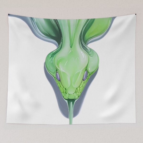 Item preview, Abstract Green Snake Fluid Design designed and sold by ZetaDream.