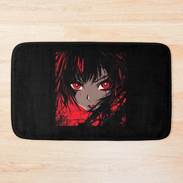 Item preview, haunting portrait of a mysterious beauty with an intense crimson gaze, captured in a gothic sty designed and sold by MOONE FLOWER.