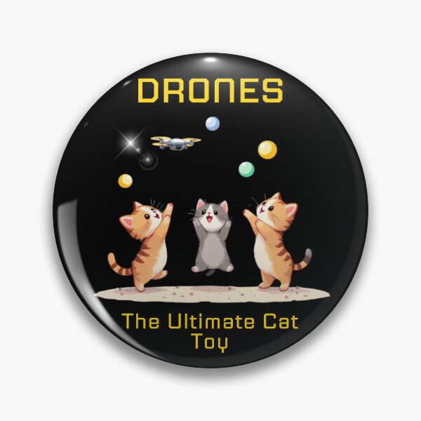Item preview, Drones and Kittens designed and sold by Crazy Before Cats.