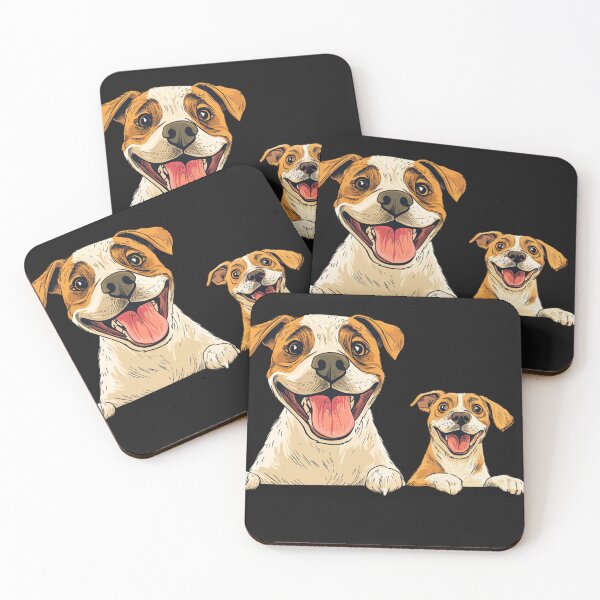 Item preview, Double the Joy: Happy Dog Duo designed and sold by Desireehaz.