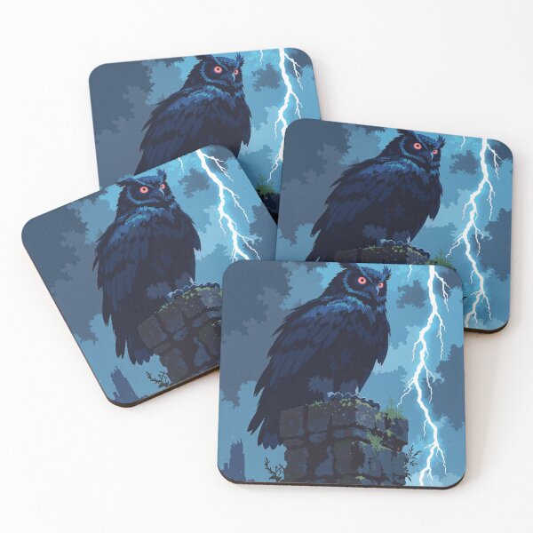 Item preview, Thunderguardian the owl above ruins designed and sold by ShroomForge.