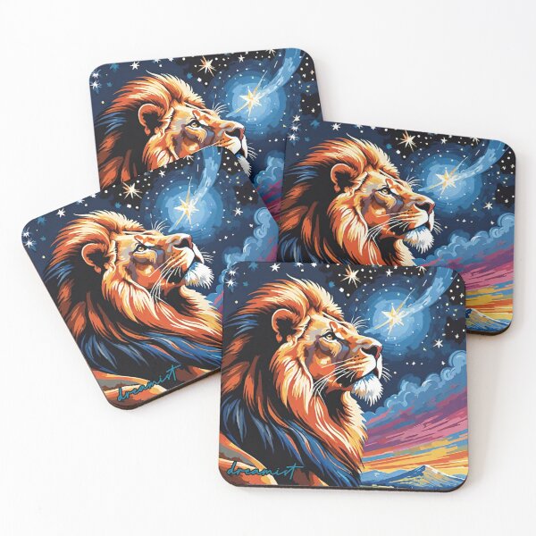 Item preview, Lion looking the stars designed and sold by DreamistStore.