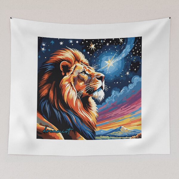 Item preview, Lion looking the stars designed and sold by DreamistStore.