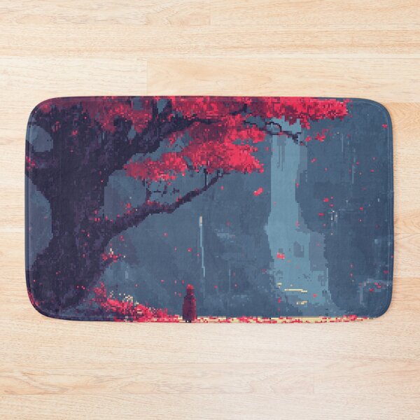 Item preview, Crimson Tree Over Quiet Bridge designed and sold by Raylow Designs.