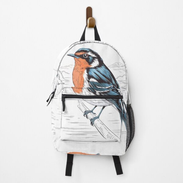 Item preview, Illustrated Songbird in Natural Landscape designed and sold by ZetaDream.