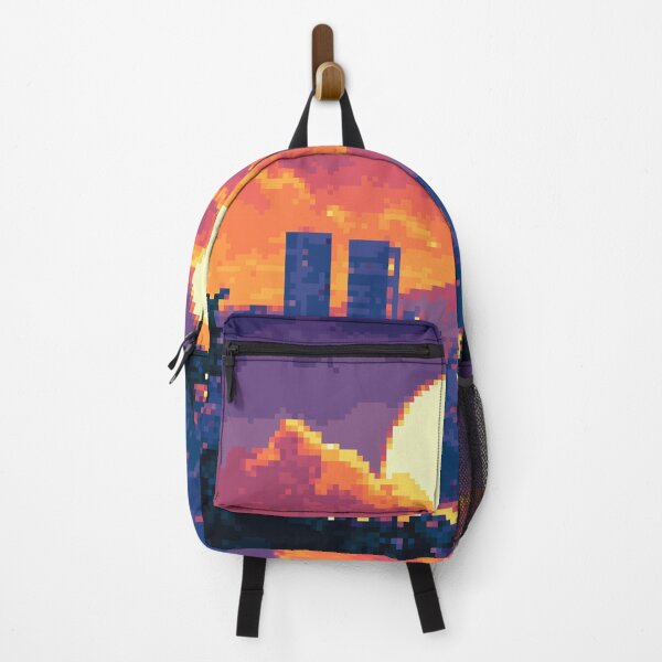 Artikelvorschau, Lebendiger Sonnenuntergang über der städtischen Skyline entworfen und verkauft von Raylow Designs.