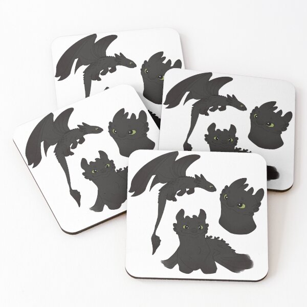 Item preview, toothless dragon sticker set  designed and sold by samsketchhes.