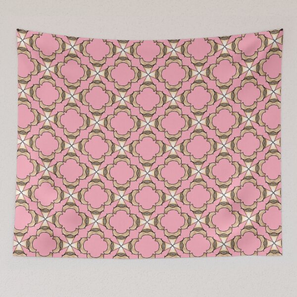 Item preview, Sharks Tooth Lace Pink ffabbc designed and sold by Art in My Loft.