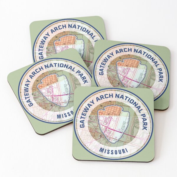 Artikelvorschau, Souvenirkarte - Gateway Arch Nationalpark entworfen und verkauft von Willz Designz.