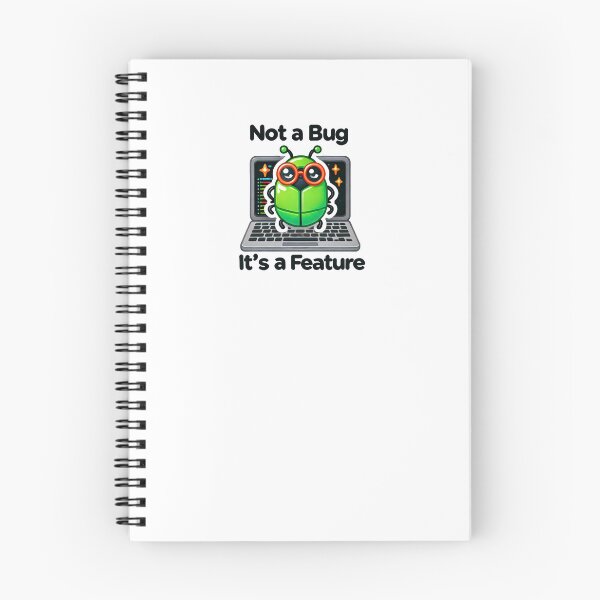 Item preview, Not a Bug It's a Feature Sticker designed and sold by foxartdesigns.