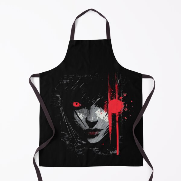 Item preview, haunting portrait of a mysterious beauty with an intense crimson gaze, captured in a gothic sty designed and sold by MOONE FLOWER.