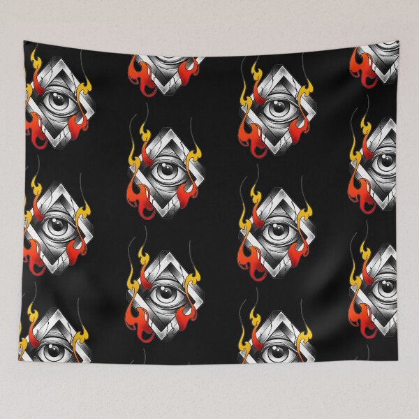 Item preview, The all-seeing eye burning designed and sold by Rafael Franklin.