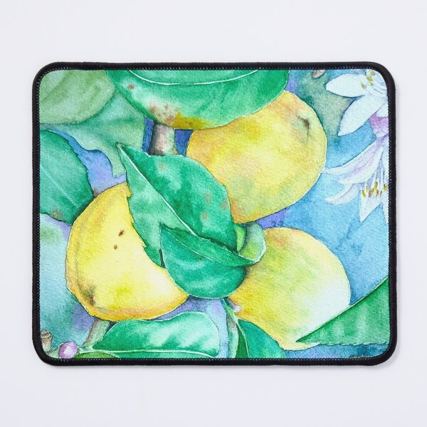 Item preview, Lemons watercolor original fruit art lemon tree designed and sold by Yarlseri.
