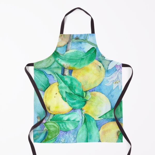 Item preview, Lemons watercolor original fruit art lemon tree designed and sold by Yarlseri.