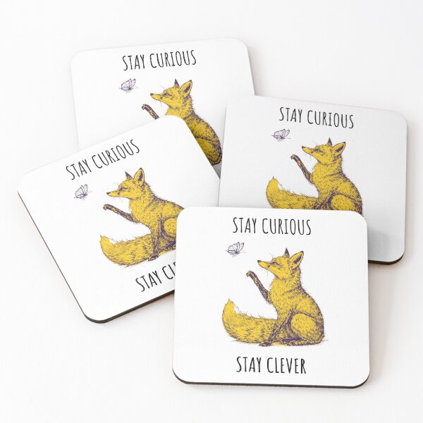 Item preview, Stay Curious Stay Clever - Fox Animales designed and sold by Wildom.