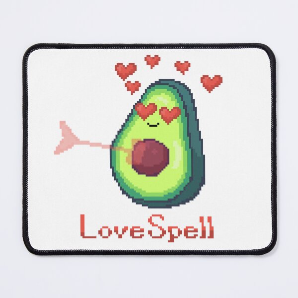 Item preview, Copia de pixel art of kawaii avocado arrowed by cupid with a heart arrow victim of love love spell designed and sold by ZerpaGiovanna.