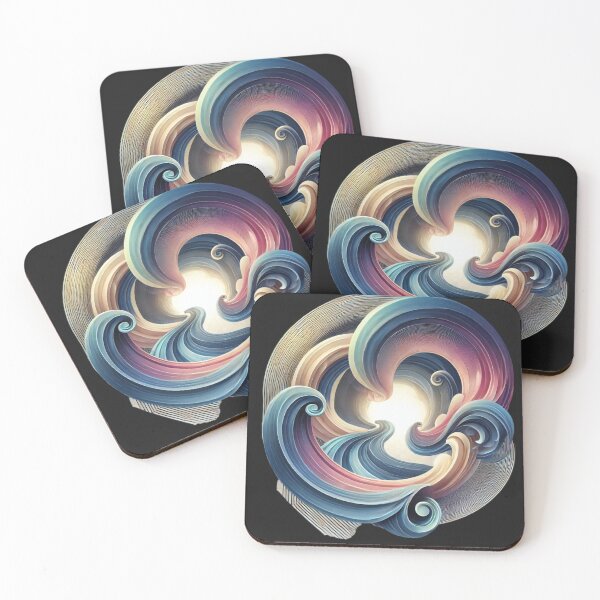Item preview, Flowing Depths - Vibrant Tunnel-like Abstract Art designed and sold by Desireehaz.